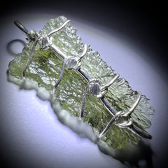 1.7g Moldavite Silver Pendant