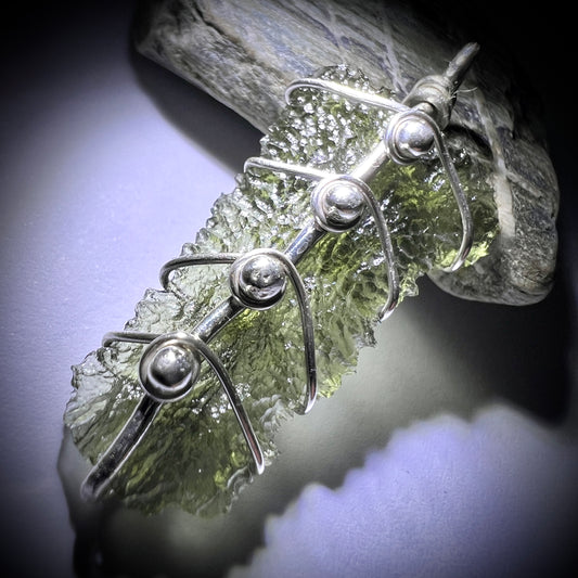1.7g Moldavite Silver Pendant