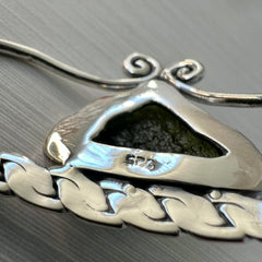 The Crown – Sterling Silver Moldavite Pendant