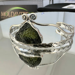 The Crown – Sterling Silver Moldavite Pendant