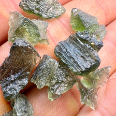 5.0g Total Weight Moldavite Wholesale Lots (Random 8-10 pcs)