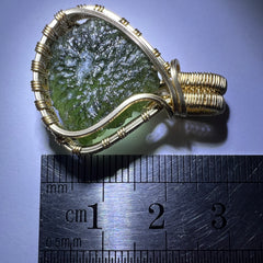 2.2g Chlum Moldavite Pendant– 14k Gold Filled