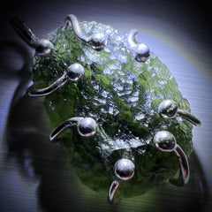 Moldavite/Silver Pendant 8.53g