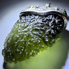 3.22g Moldavite & Silver Pendant