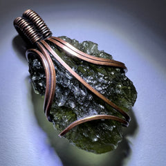 4.86g Moldavite & Copper Pendant