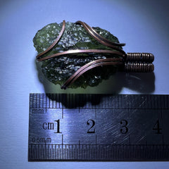 4.86g Moldavite & Copper Pendant