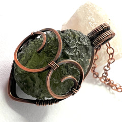 4.75g Moldavite & Copper Pendant