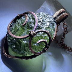 4.75g Moldavite & Copper Pendant