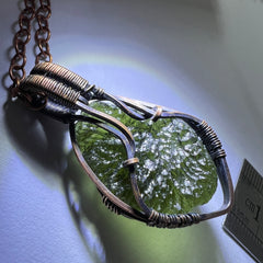 4.75g Moldavite & Copper Pendant
