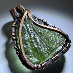 1.6g Moldavite & Copper Pendant