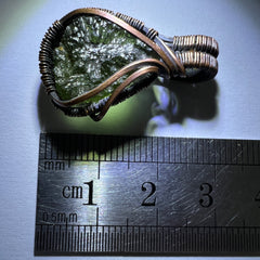 1.73g Moldavite & Copper Pendant