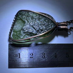 9.1g Moldavite & Copper Pendant