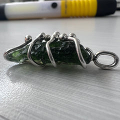 Moldavite & Silver Pendant 2.76g.