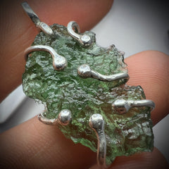 Moldavite & Silver Pendant 3.67g.