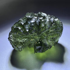 1.35g Maly Chlum Moldavite, Visible Lechatelierite