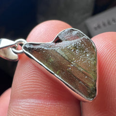 Moldavite Silver pendant, 2.53