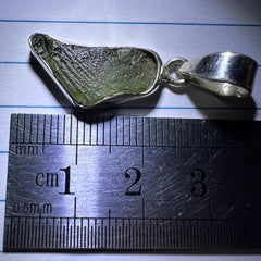 Moldavite Silver pendant, 2.78