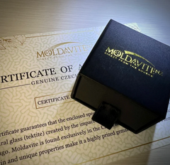 Sterling Silver Moldavite Heart Ring - 8.5/R (open)