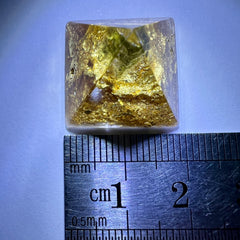 Moldavite Orgone Generator Pyramid – 18mm