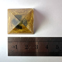 Moldavite Orgone Generator Pyramid – 18mm
