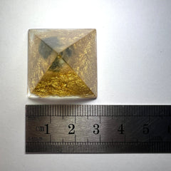Moldavite Orgone Generator Pyramid 28mm