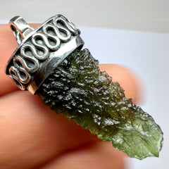 4.69g Moldavite/Silver pendant