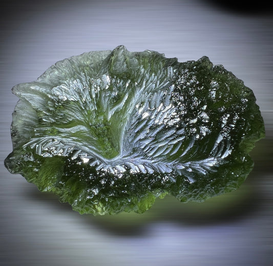 Exquisite Moldavite Fox Engraving 32ct.