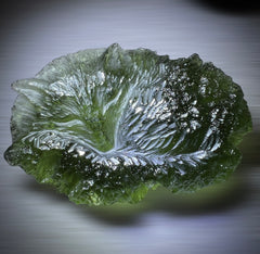 Exquisite Moldavite Fox Engraving 32ct.