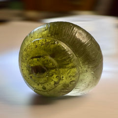 Moldavite Snail Carving – Twin Set (Carving 2 of 2)