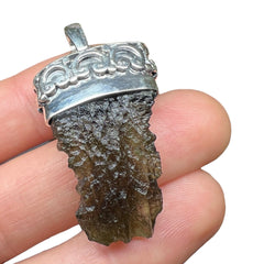 3.15g Moldavite & Silver Pendant