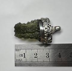 3.15g Moldavite & Silver Pendant