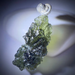 3.01g Moldavite Silver Pendant