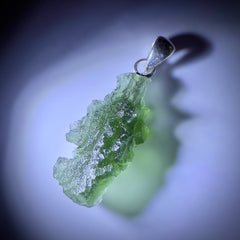 3.12g Moldavite & Silver Pendant