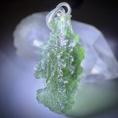3.12g Moldavite & Silver Pendant