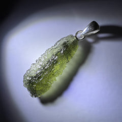 2.63g Moldavite Silver Pendant