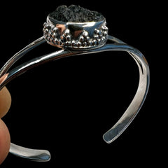 3.4 Moldavite silver Bracelet