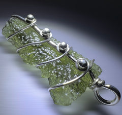 1.7g Moldavite Silver Pendant