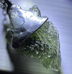 2g Soft Soldered Pewter Moldavite Pendant- Nesmen Silazka