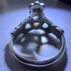 Claddagh Silver Ring (Size 7)