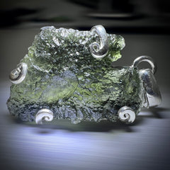 Moldavite Silver Pendant - 4.19g.