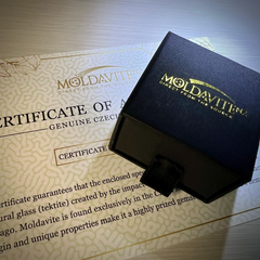 Rounded Bezel Sterling Silver Moldavite Ring - 9.5 (T)