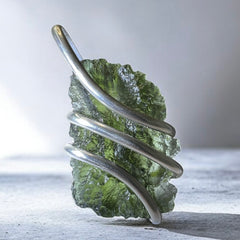 5.64g Moldavite Pendant in Sterling Silver