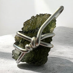 5.64g Moldavite Pendant in Sterling Silver