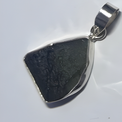 4.5g Bezel Set Moldavite Silver Pendant