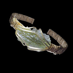 Gold Moldavite Bracelet