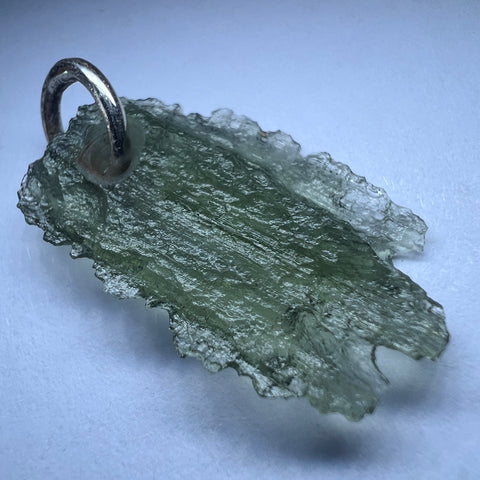 Silver Moldavite Pendant | 1.11g | Chlum