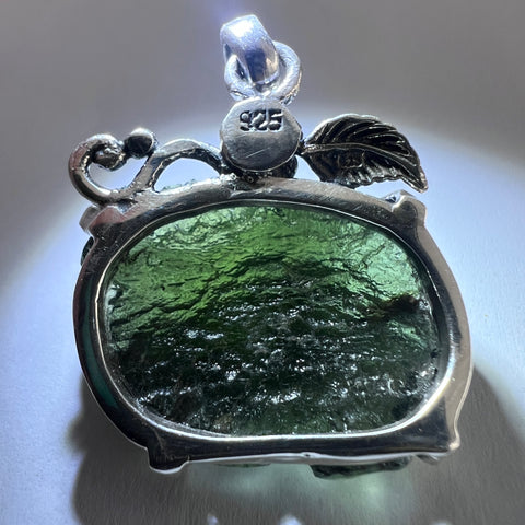 6.07g Moldavite Silver pendant