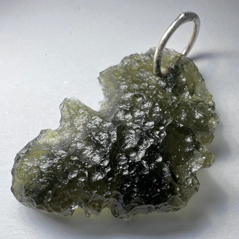 Sterling Silver Moldavite Pendant | 2.41g | Chlum