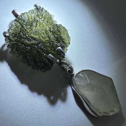 Moldavite & LDG Silver Pendant I 3.85g I Maly Chlum