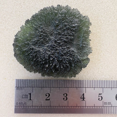 Magnificent Moldavite Disk from Nesmen Les — 22.95g